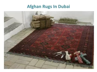 Afghan Rugs In Dubai