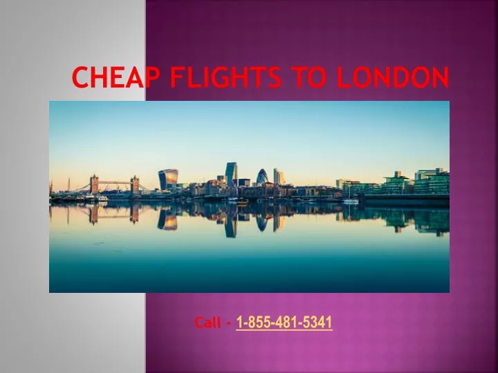 cheap flights to london