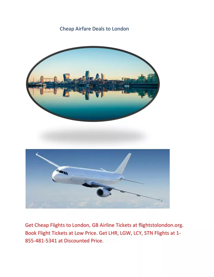 cheap airfare deals to london