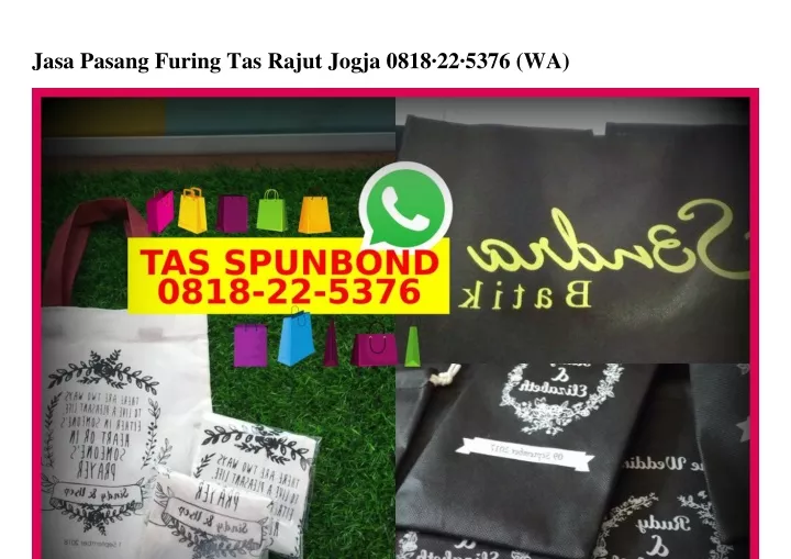 jasa pasang furing tas rajut jogja 0818 22 5376 wa