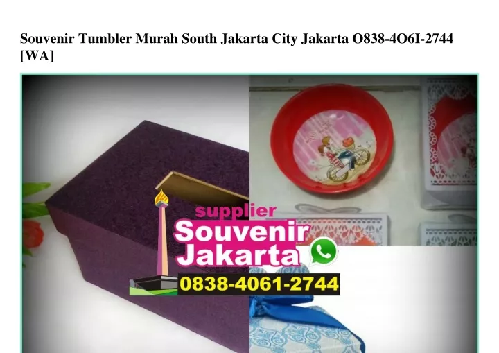 souvenir tumbler murah south jakarta city jakarta