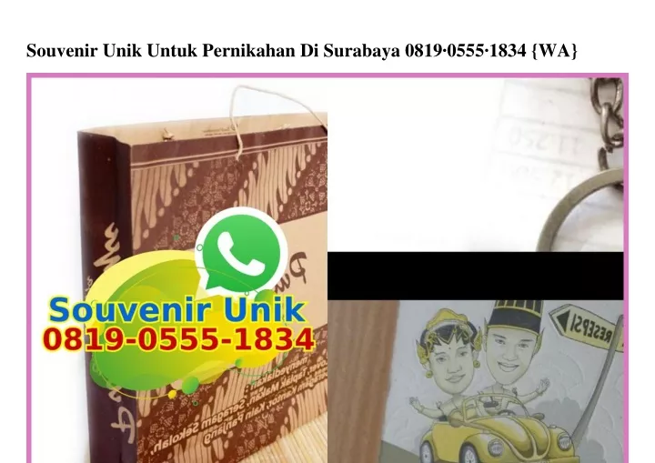 souvenir unik untuk pernikahan di surabaya 0819