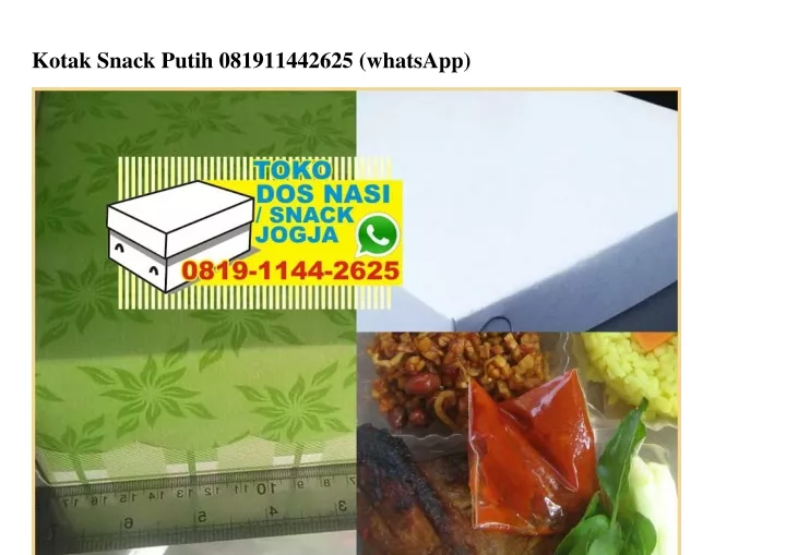 kotak snack putih 081911442625 whatsapp