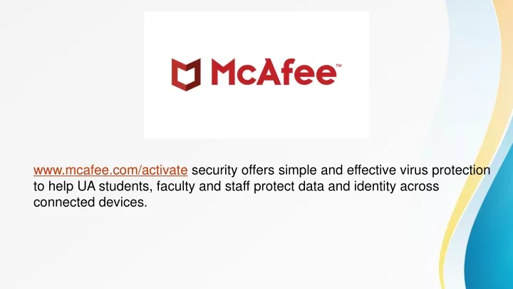 www mcafee com activate security offers simple