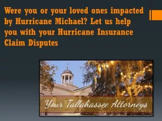 The crucial phase of hurricane insurance claims