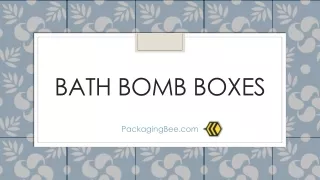 Custom Bath Bomb Packaging Boxes With Logo