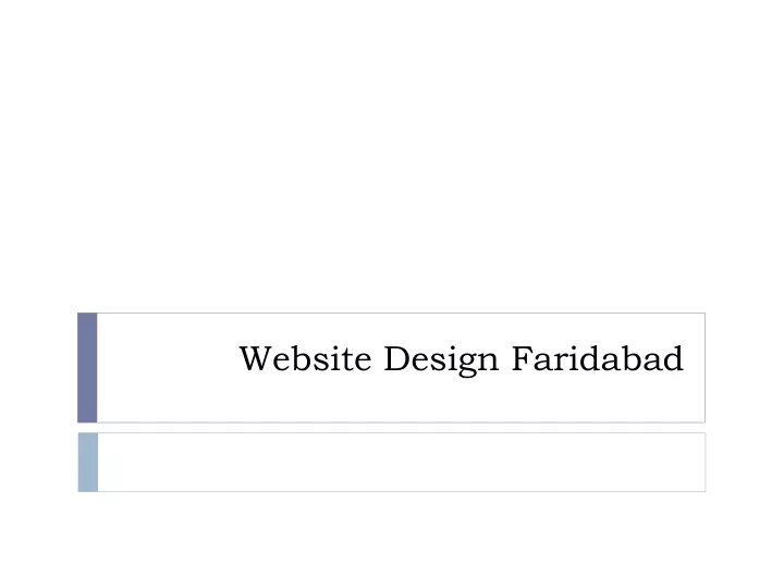 website design faridabad