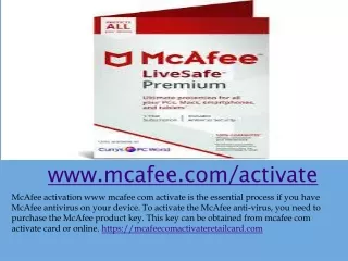 www mcafee com activate