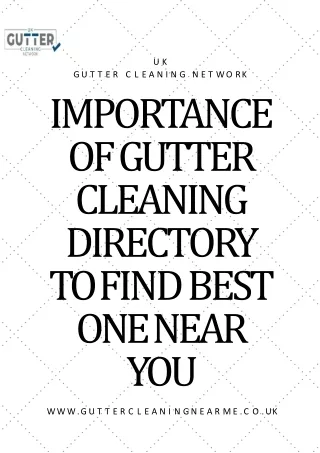 How to search for the right company in the gutter cleaning directory?
