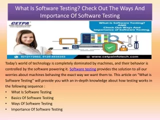 What Is Software Testing & Importance Of Software Testing?