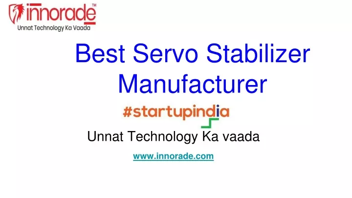 best servo stabilizer manufacturer