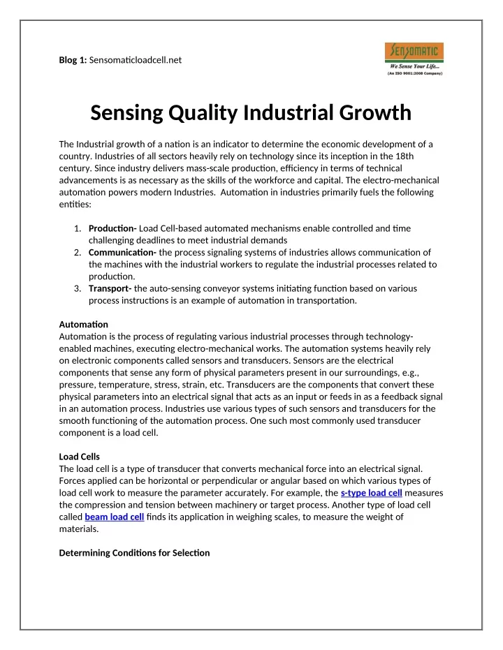 blog 1 sensomaticloadcell net