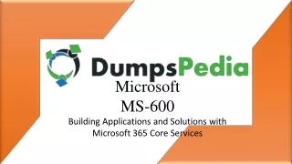MS-600 Dumps Questions With Answers