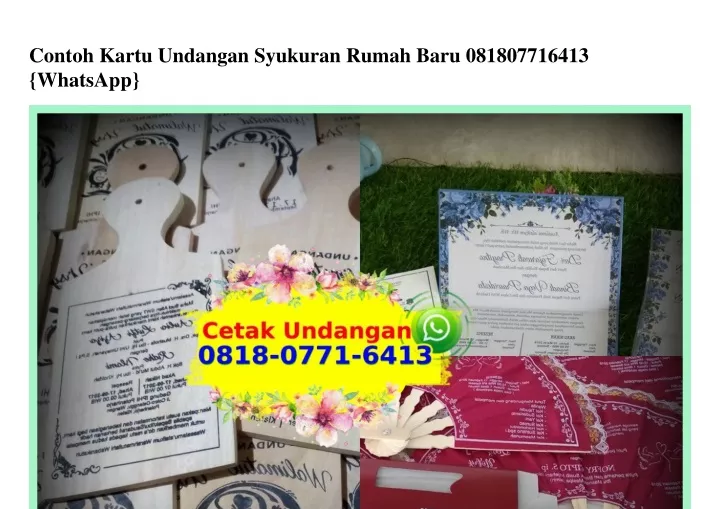 contoh kartu undangan syukuran rumah baru