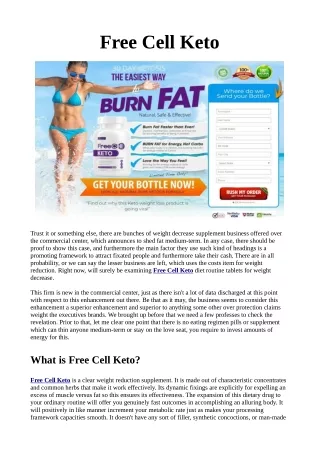 10 Key Tactics The Pros Use For Free Cell Keto