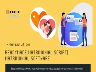 Matrimonial Script | Matrimonial Software | i-Netsolution