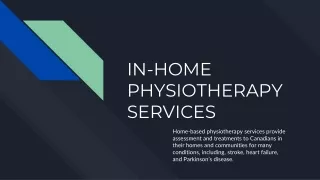 In-Home Physiotherapy Toronto