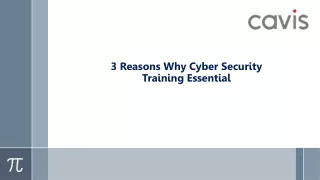 3 Reasons Why Cyber Security Training Essential