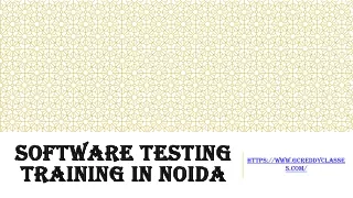 software testing training in noida