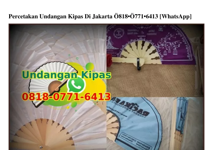 percetakan undangan kipas di jakarta 818 771 6413