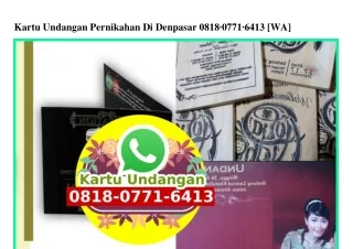 Kartu Undangan Pernikahan Di Denpasar 0818_0771_6413 [WhatsApp]