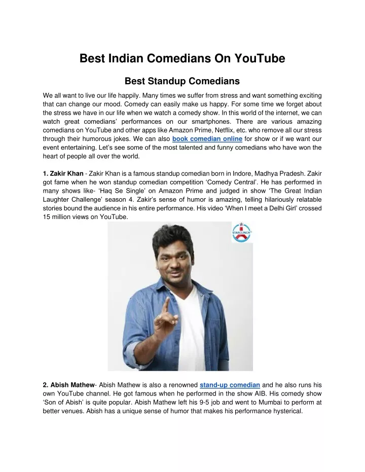 best indian comedians on youtube