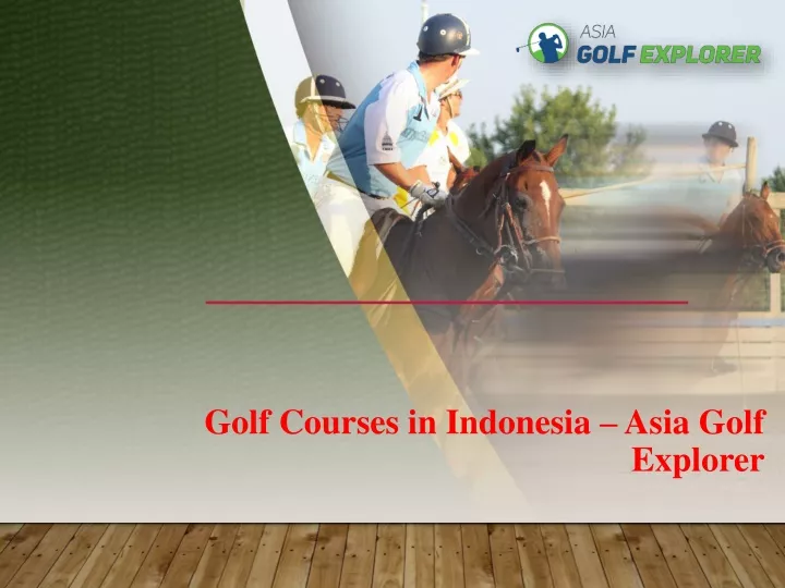 golf courses in indonesia asia golf explorer