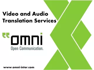 Professional Video and Audio Translation Services