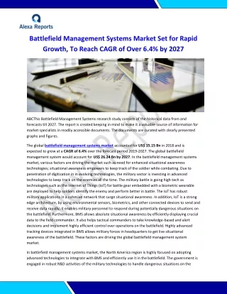 Battlefield Management Systems Market to 2027