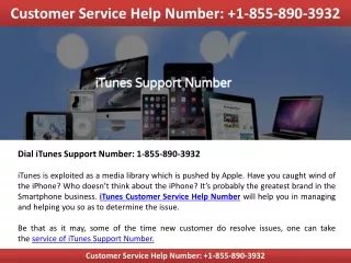 Get iTunes Technical Support Number 1-855-890-3932