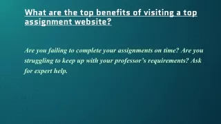 Top assignment website