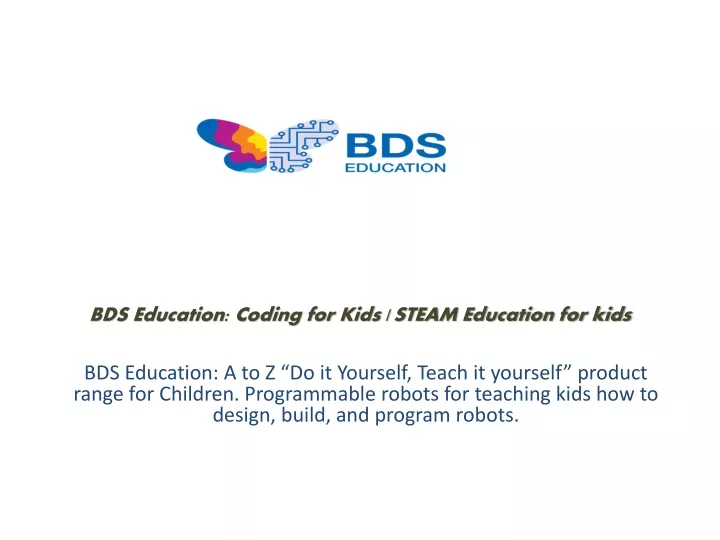 bds education coding for kids steam education for kids