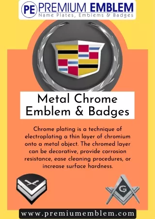 Custom Metal Emblems | Durable & Corrosion Resistant
