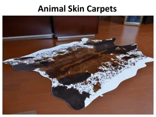 Animal Skin Carpets In Abu Dhabi