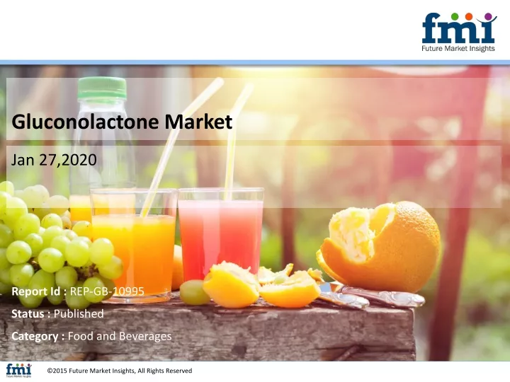 gluconolactone market