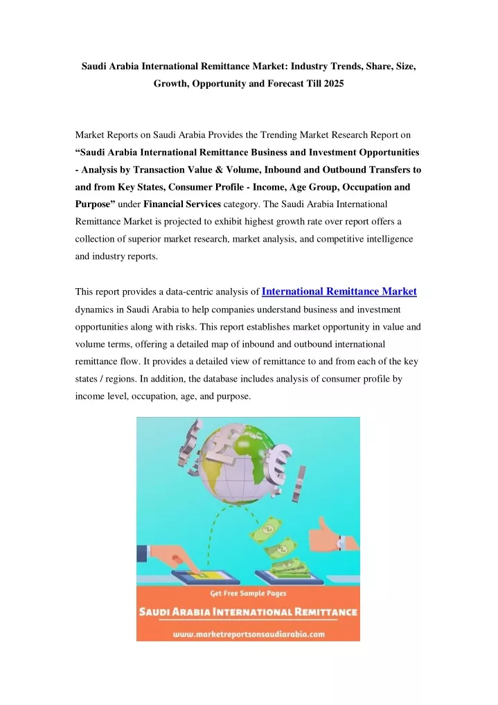 saudi arabia international remittance market