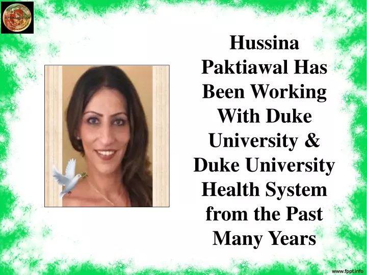 hussina paktiawal has been working with duke