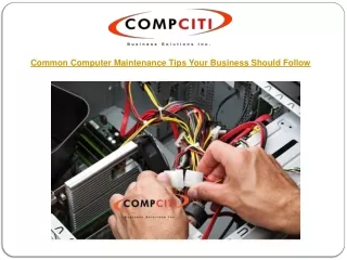 Common Computer Maintenance Tips Your Business Should Follow