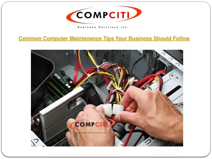 common computer maintenance tips your business