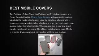 Mobile Cover Design