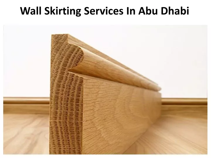 wall skirting services in abu dhabi