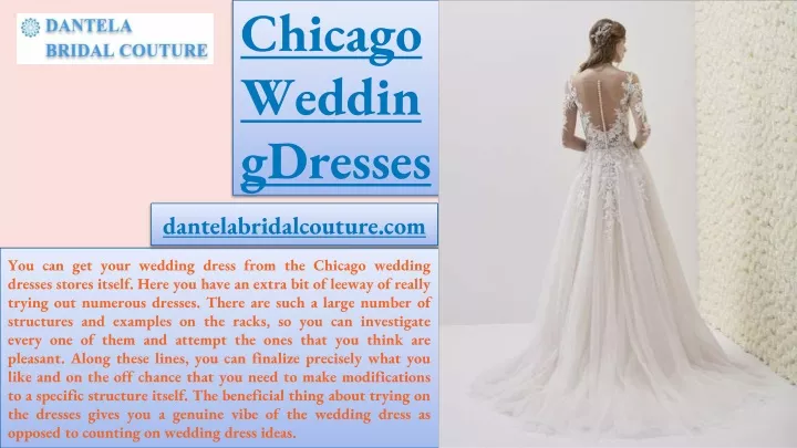 chicago weddin gdresses