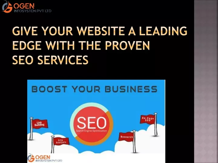 give your website a leading edge with the proven seo services
