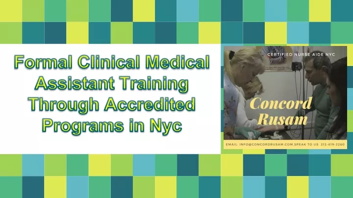 formal clinical medical assistant training