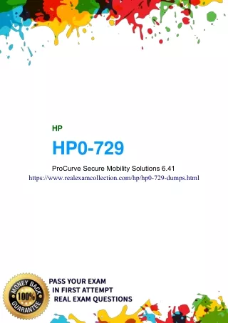 Updated HP HP0-729 Exam Dumps -  HP0-729 Question Answers