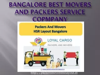 Best packing and movers service in Bangalore in affordable price
