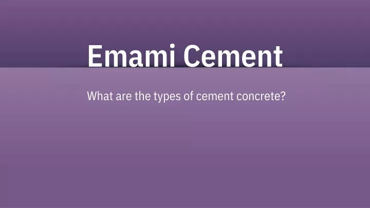 emami cement