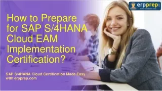 Best Study Guide for SAP S/4HANA Cloud EAM Implementation (C_S4CAM_2002) Certification Exam