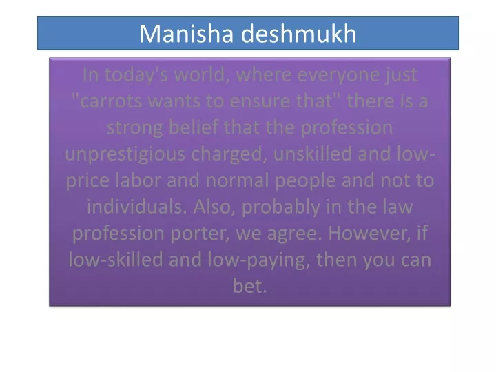 manisha deshmukh