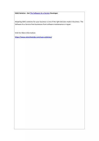 saas solution get the software as a service